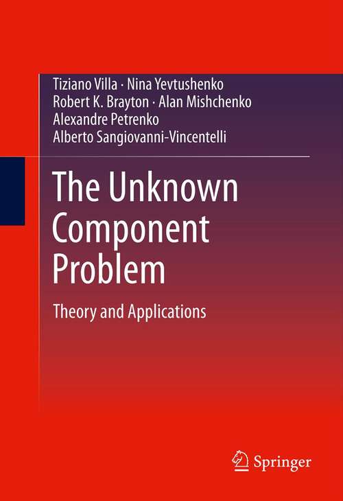 Book cover of The Unknown Component Problem: Theory and Applications (2012)