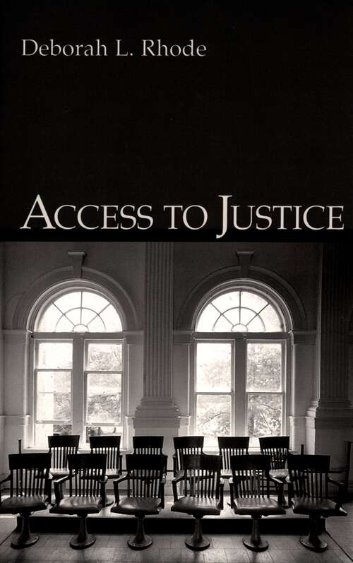 Book cover of Access to Justice