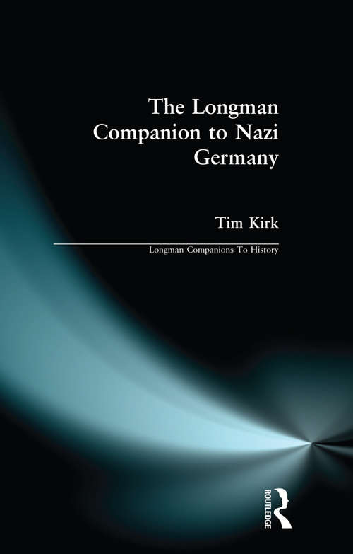 Book cover of The Longman Companion to Nazi Germany (Longman Companions To History)