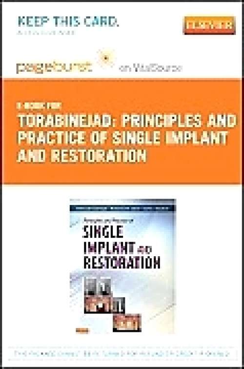 Book cover of Principles and Practice of Single Implant and Restoration