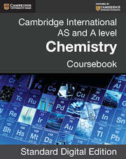 Book cover of Cambridge International AS and A Level Chemistry Coursebook with CD-ROM (Cambridge International Examinations Ser.)