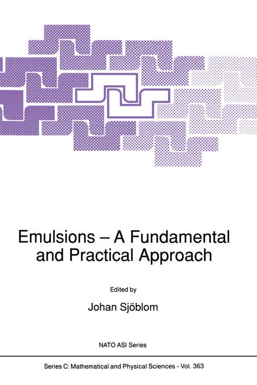 Book cover of Emulsions: A Fundamental and Practical Approach (1992) (Nato Science Series C: #363)