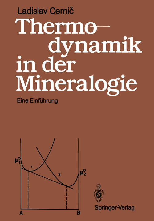 Book cover of Thermodynamik in der Mineralogie: Eine Einführung (1988)