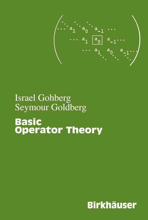 Book cover of Basic Operator Theory (2001)