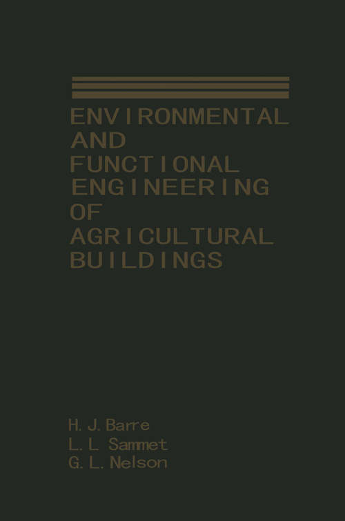 Book cover of Environmental and Functional Engineering of Agricultural Buildings (1988)