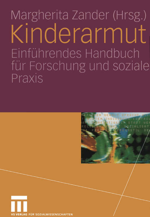 Book cover of Kinderarmut: Einführendes Handbuch für Forschung und soziale Praxis (2005)