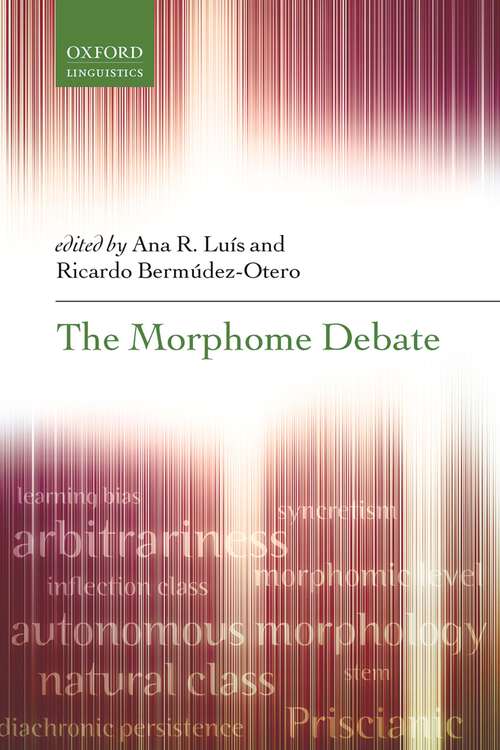 Book cover of The Morphome Debate