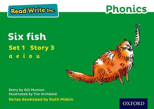 Book cover of Read Write Inc. Phonics: Green Set 1 Storybook 3 Six Fish