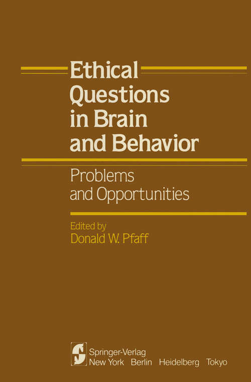 Book cover of Ethical Questions in Brain and Behavior: Problems and Opportunities (pdf) (1983)