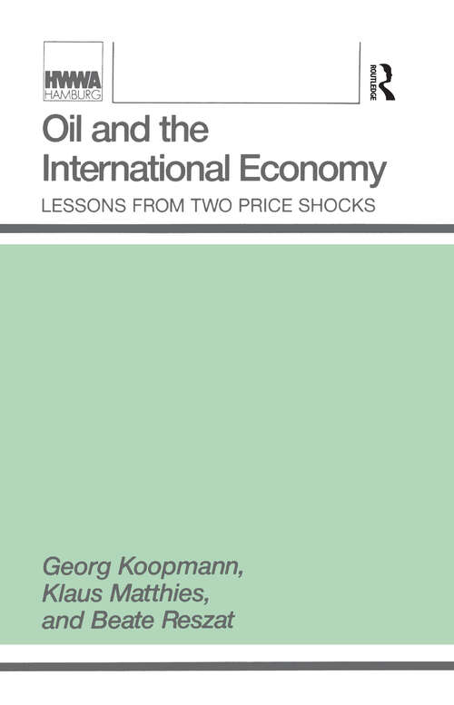Book cover of Oil and the International Economy
