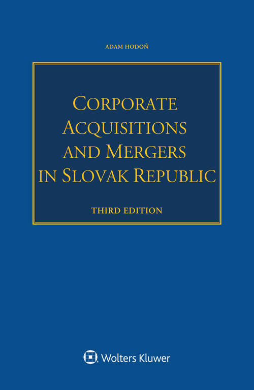 Book cover of Corporate Acquisitions and Mergers in Slovak Republic (3)