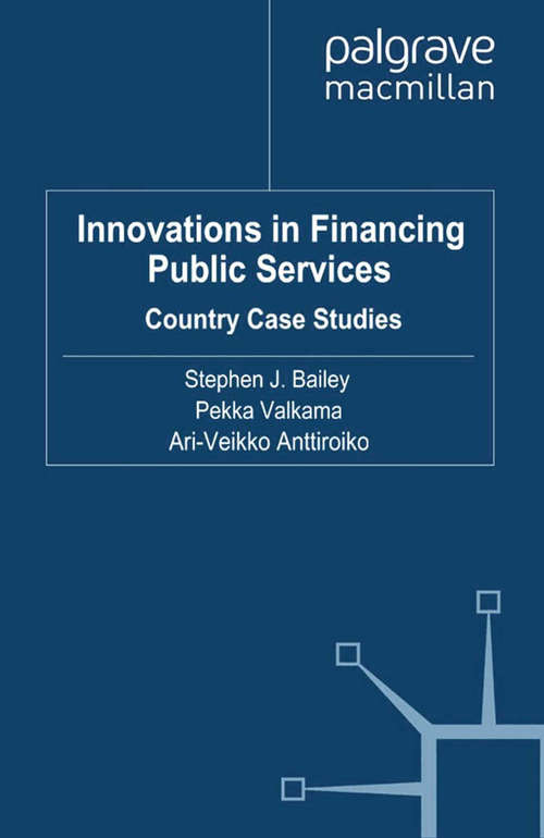 Book cover of Innovations in Financing Public Services: Country Case Studies (2010)