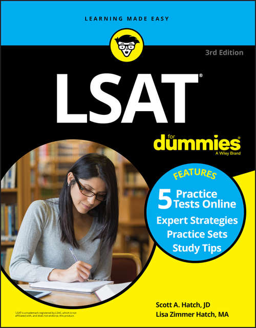 Book cover of LSAT For Dummies: Book + 5 Practice Tests Online (3)