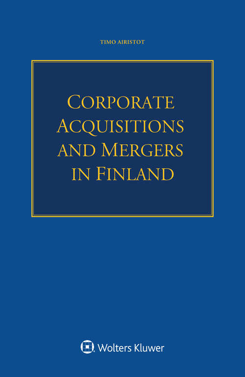 Book cover of Corporate Acquisitions and Mergers in Finland