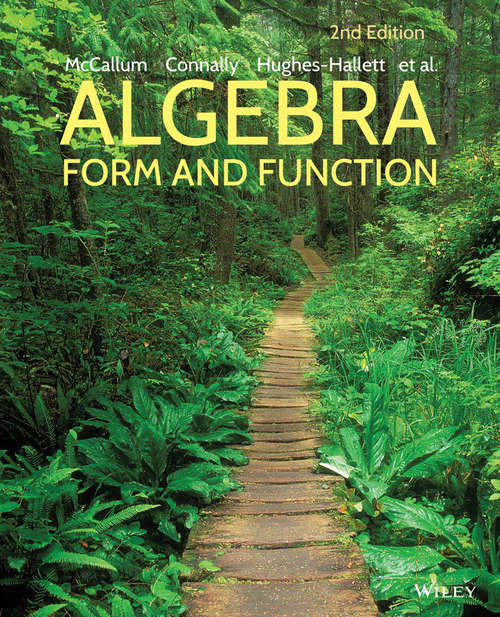 Book cover of Algebra: Form and Function