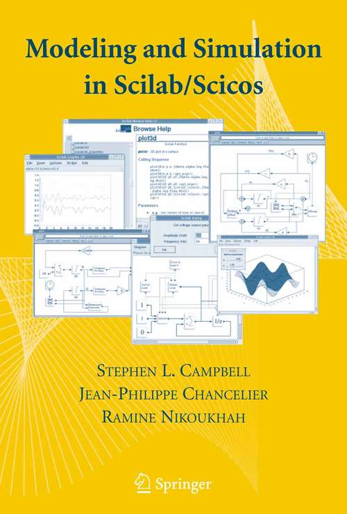 Book cover of Modeling and Simulation in Scilab/Scicos with ScicosLab 4.4 (2006)