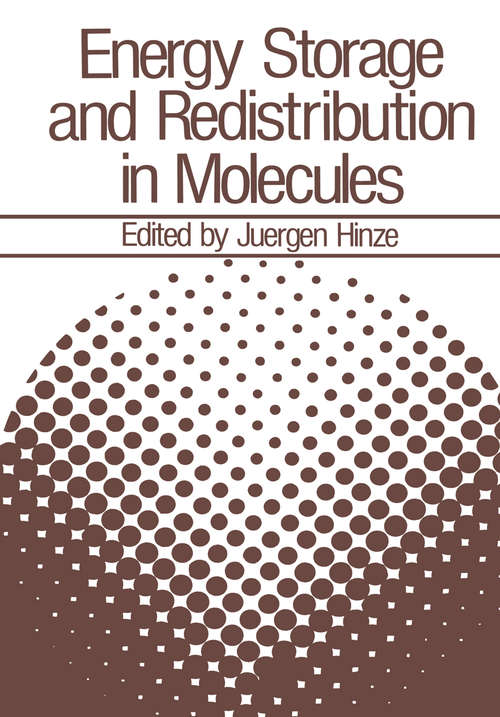 Book cover of Energy Storage and Redistribution in Molecules (1983)