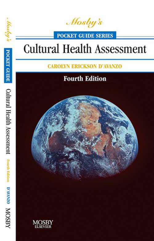 Book cover of Mosby's Pocket Guide to Cultural Health Assessment (4) (Nursing Pocket Guides)