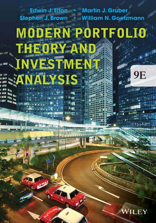 Book cover of Modern Portfolio Theory and Investment Analysis (9th Edition)