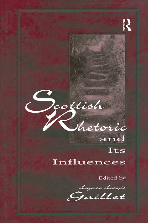 Book cover of Scottish Rhetoric and Its Influences