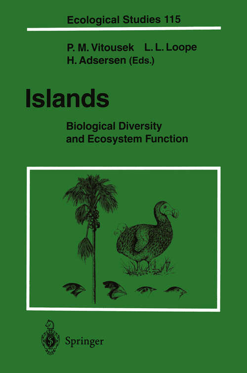 Book cover of Islands: Biological Diversity and Ecosystem Function (1995) (Ecological Studies #115)