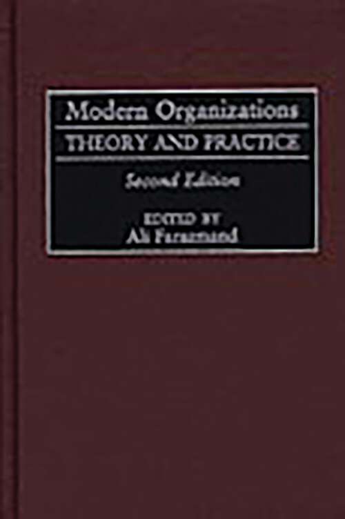 Book cover of Modern Organizations: Theory and Practice (2) (Non-ser.)