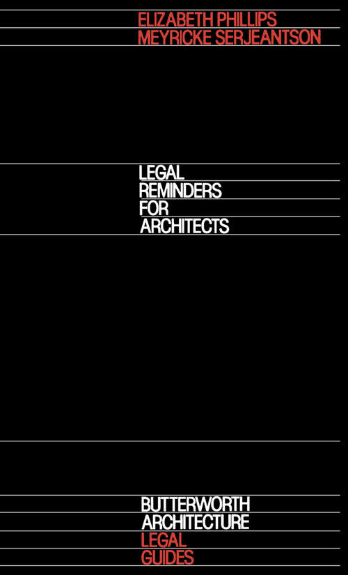 Book cover of Legal Reminders for Architects