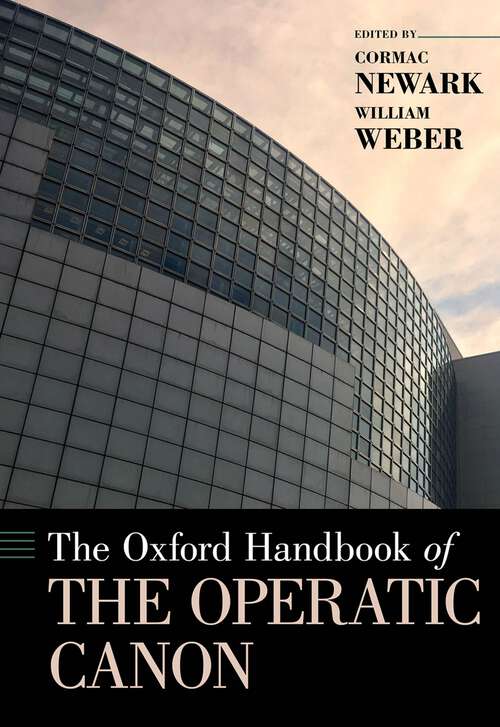 Book cover of The Oxford Handbook of the Operatic Canon (Oxford Handbooks)
