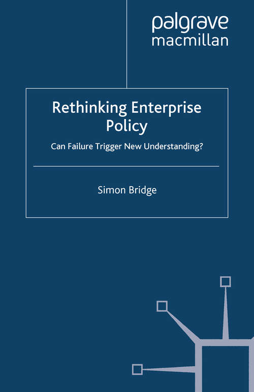 Book cover of Rethinking Enterprise Policy: Can Failure Trigger New Understanding? (2010)