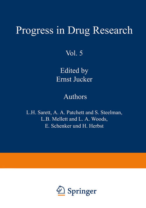 Book cover of Fortschritte der Arzneimittelforschung /  Progress in Drug Research /  Progrès des recherches pharmaceutiques (1963) (Progress in Drug Research #5)