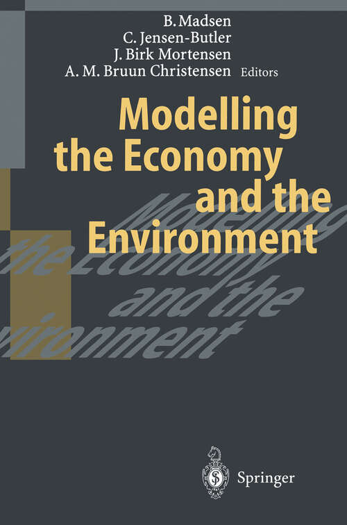 Book cover of Modelling the Economy and the Environment (1996)