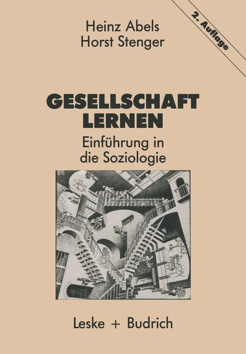 Book cover of Gesellschaft lernen: Einführung in die Soziologie (2. Aufl. 1989)