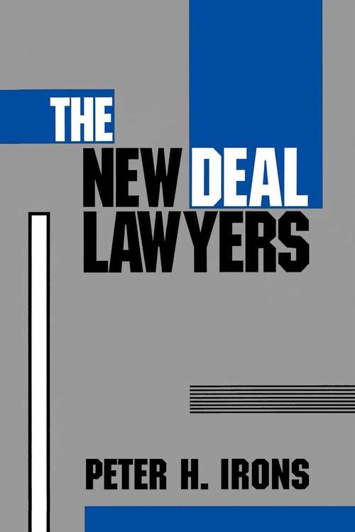 Book cover of The New Deal Lawyers