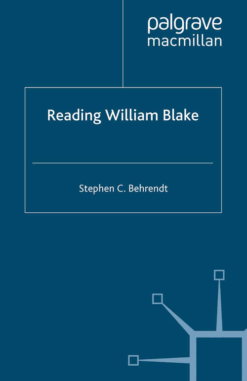 Book cover of Reading William Blake (1992)