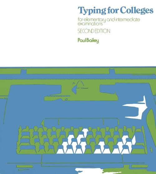 Book cover of Typing for Colleges (1st ed. 1977)