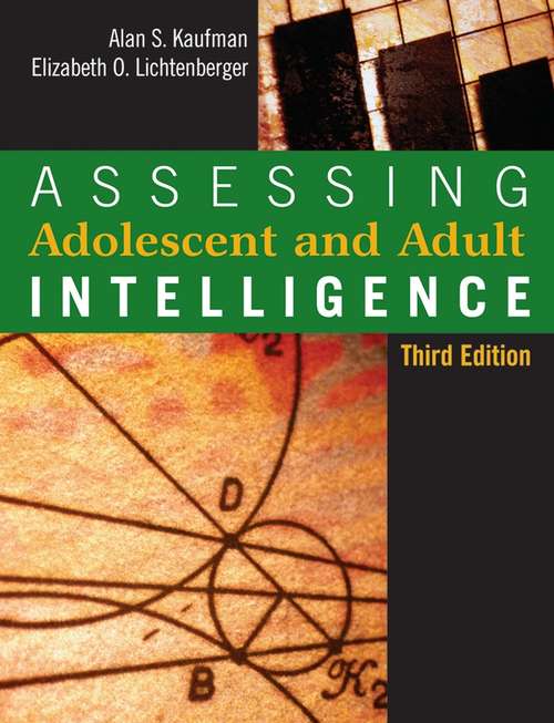 Book cover of Assessing Adolescent and Adult Intelligence (3)