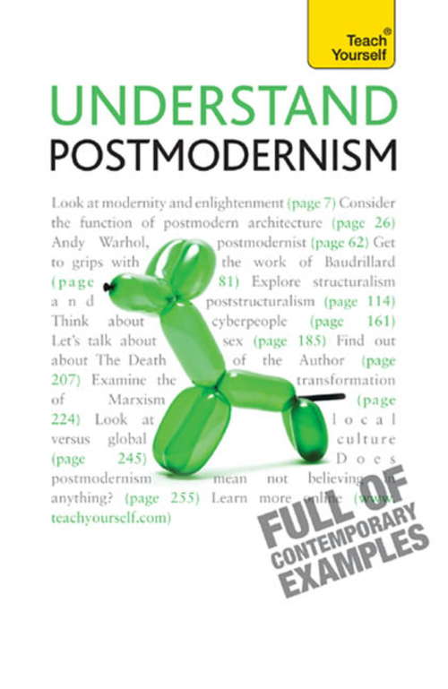 Book cover of Understand Postmodernism: Teach Yourself (3) (Teach Yourself)