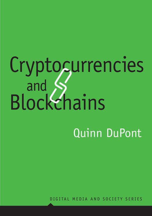 Book cover of Cryptocurrencies and Blockchains