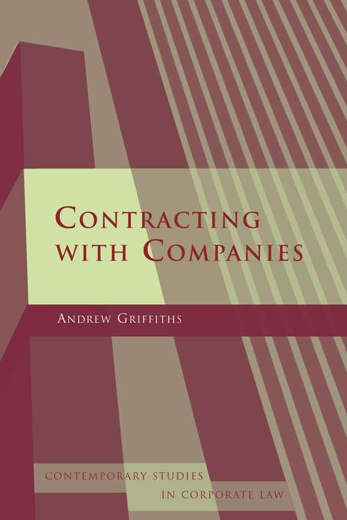 Book cover of Contracting with Companies (Contemporary Studies in Corporate Law)