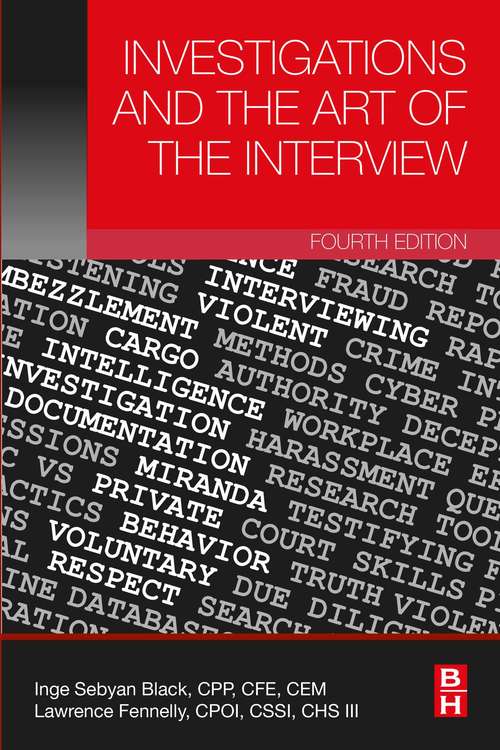 Book cover of Investigations and the Art of the Interview (4)