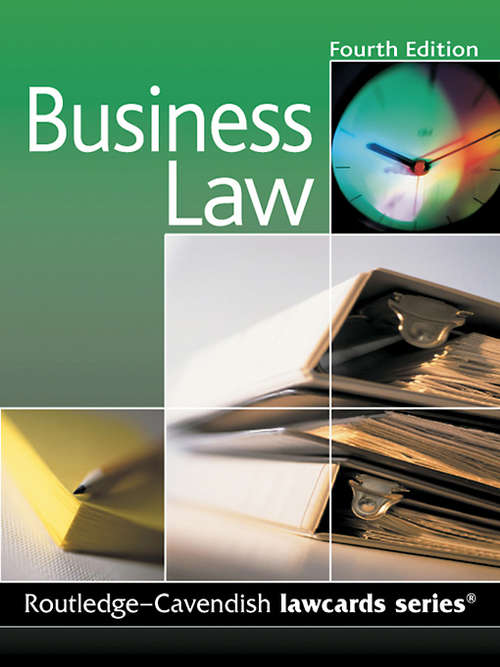 Book cover of Cavendish: Business Lawcards (Lawcards)