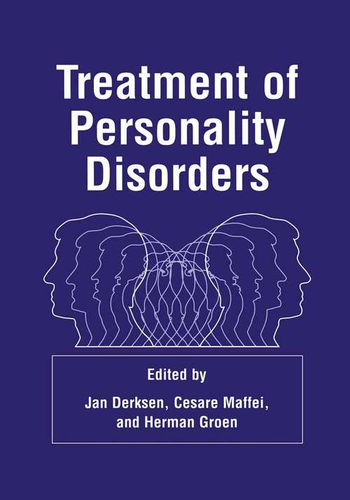 Book cover of Treatment of Personality Disorders (1999)