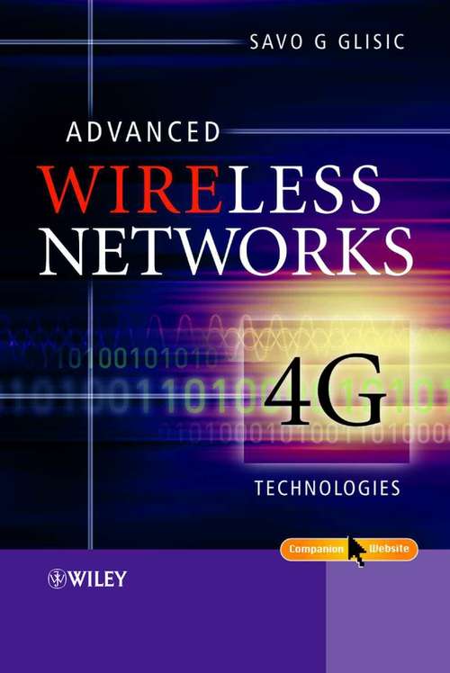 Book cover of Advanced Wireless Networks: 4G Technologies