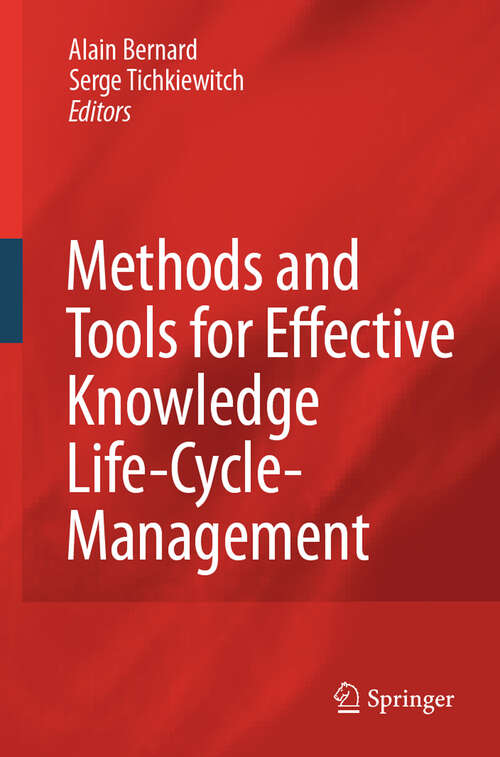 Book cover of Methods and Tools for Effective Knowledge Life-Cycle-Management (2008)