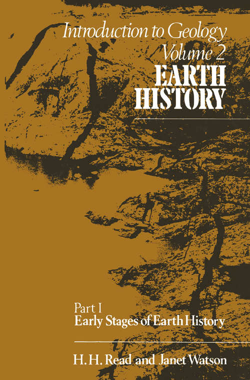 Book cover of Introduction to Geology: Earth History (1st ed. 1975)