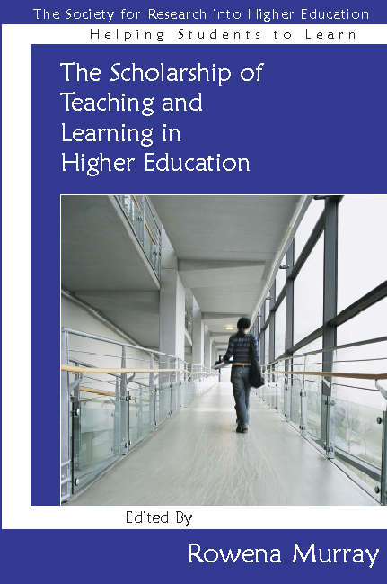 Book cover of The Scholarship of Teaching and Learning in Higher Education (Helping Students Learn)