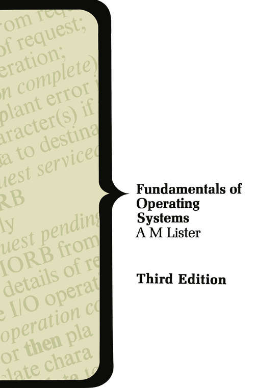 Book cover of Fundamentals of Operating Systems (3rd ed. 1984) (Computer Science Series)