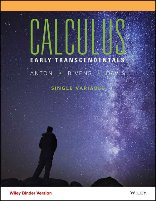 Book cover of Calculus Early Transcendentals Single Variable