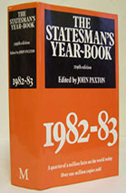 Book cover of The Statesman's Year-Book 1982-83 (1982) (The Statesman's Yearbook)