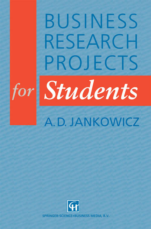 Book cover of Business Research Projects for Students (1991)